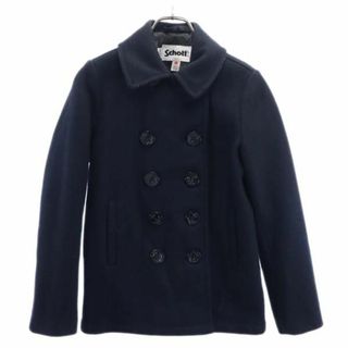 ショット(schott)のショット アースミュージック＆エコロジー コラボ ピーコート M 紺 schott Pコート レディース(ピーコート)