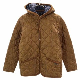 ラベンハム(LAVENHAM)のラベンハム 英国製 キルティングジャケット 36 ブラウン系 LAVENHAM フード レディース(その他)