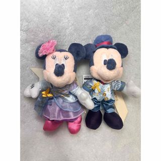 Disney - ファンタジースプリングスホテル　ミッキー　ミニー　ぬいば　ぬいぐるみバッジ