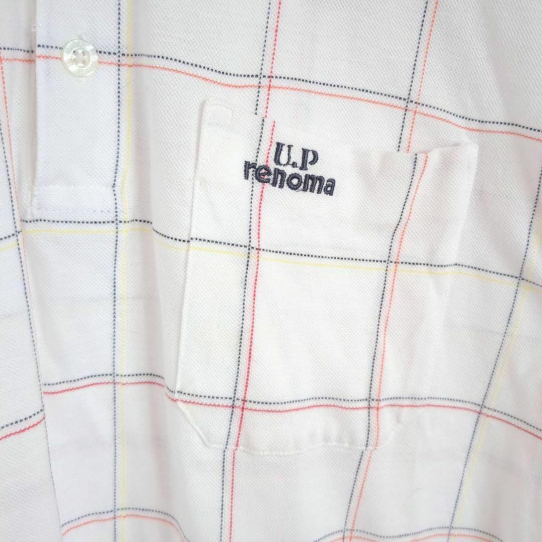 U.P renoma(ユーピーレノマ)の【L】ユーピーレノマ U.Prenoma ポロシャツ 半袖 チェック ポケット メンズのトップス(ポロシャツ)の商品写真