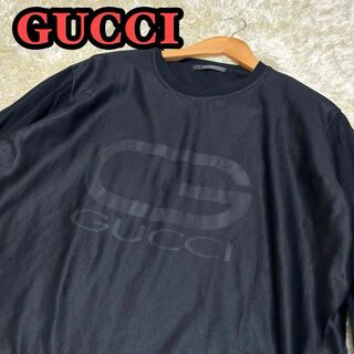 グッチ(Gucci)の【GUCCI】グッチ カットソー メッシュ G柄 長袖Ｌサイズ 黒 163(Tシャツ/カットソー(七分/長袖))