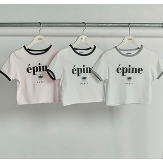 エピヌ(épine)のépine piping emblem cropped tee(Tシャツ(半袖/袖なし))