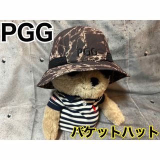 パーリーゲイツ(PEARLY GATES)のパーリーゲイツ　PGG バケットハット　帽子　メンズ　レディース　銀座six限定(ウエア)