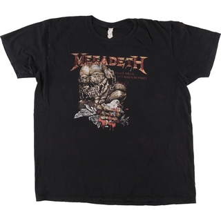 古着 MEGADETH メガデス バンドTシャツ バンT メンズXL /eaa446921(Tシャツ/カットソー(半袖/袖なし))