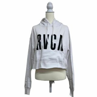 ルーカ(RVCA)の☆新品未使用☆ルーカ 長袖パーカー フロントロゴ マフポケット ユニセックス S(パーカー)