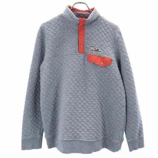 パタゴニア(patagonia)のパタゴニア 長袖 キルティング トレーナー M グレー系 patagonia アウトドア プルオーバー ハーフボタン レディース(トレーナー/スウェット)