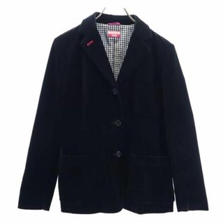 ポールスミスジーンズ ベロア調 テーラードジャケット 40 黒 Paul Smith JEANS レディース(テーラードジャケット)