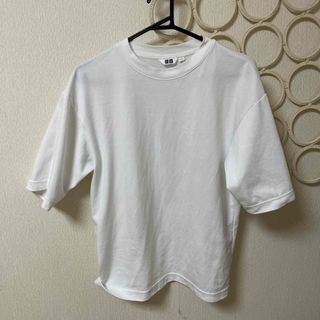 ユニクロ(UNIQLO)のUNIQLO Tシャツ　白　エアリズム(Tシャツ(半袖/袖なし))