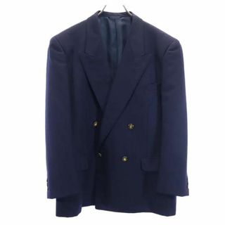 ピエールカルダン(pierre cardin)のピエールカルダン 日本製 ウール テーラードジャケット ネイビー Pierre Cardin ダブルボタン メンズ(テーラードジャケット)