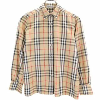 バーバリー(BURBERRY)のバーバリーズ 90s ノバチェック 長袖 シャツ ブラウン系 Burberrys レディース(シャツ/ブラウス(長袖/七分))