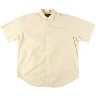 ラルフローレン(Ralph Lauren)の古着 ラルフローレン Ralph Lauren RALPH LAUREN BLAKE シアサッカー 半袖 ボタンダウンシャツ メンズXL /eaa452453(シャツ)