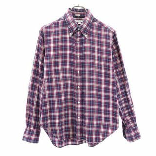 INDIVIDUALIZED SHIRTS - インディビジュアライズドシャツ USA製 チェック柄 長袖 ボタンダウンシャツ 15 1／2－33 INDIVIDUALIZED SHIRTS メンズ