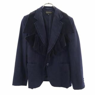 コムデギャルソン(COMME des GARCONS)のコムデギャルソン 2001年 日本製 総柄 テーラードジャケット S ネイビー系 COMME des GARCONS レディース(テーラードジャケット)