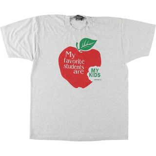 フルーツオブザルーム(FRUIT OF THE LOOM)の古着 90年代 フルーツオブザルーム FRUIT OF THE LOOM リンゴ柄 プリントTシャツ USA製 メンズL ヴィンテージ /eaa453255(Tシャツ/カットソー(半袖/袖なし))