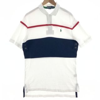 ラルフローレン(Ralph Lauren)の古着 ラルフローレン Ralph Lauren POLO by Ralph Lauren 半袖 ボーダー ポロシャツ メンズL /eaa382074(ポロシャツ)