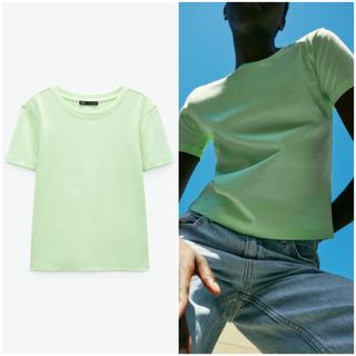 ザラ(ZARA)の新品 ZARA Tシャツ(Tシャツ(半袖/袖なし))