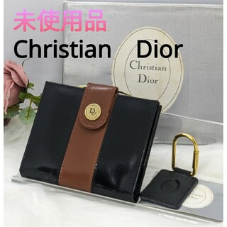 Christian Dior - 未使用品　Christian　Dior　クリスチャンディオール　がま口二つ財布