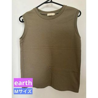 アースミュージックアンドエコロジー(earth music & ecology)のearth  トップス ノースリーブ Mサイズ(カットソー(半袖/袖なし))