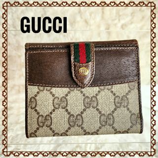 グッチ(Gucci)のGUCCI☆オールドグッチ☆シェリーライン GG柄 PVC 二つ折り 財布(折り財布)