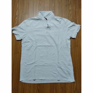 白ポロシャツ　中古　L(Tシャツ/カットソー(半袖/袖なし))
