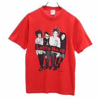 ユナイテッドスポーツ USA製 ロリータ18号 TOY DOLL TOUR 2000 プリント 半袖 Tシャツ S レッド系 UnitedSports バンT メンズ(Tシャツ/カットソー(半袖/袖なし))