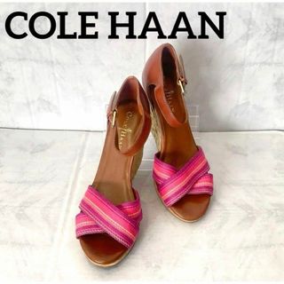 Cole Haan - 【美品】☆COLE HAAN☆サンダル☆ウェッジソール☆ピンク☆