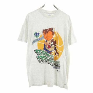 CSA 90s ワーナーブラザーズ オールド プリント 半袖 Tシャツ M グレー系 CSA メンズ(Tシャツ/カットソー(半袖/袖なし))