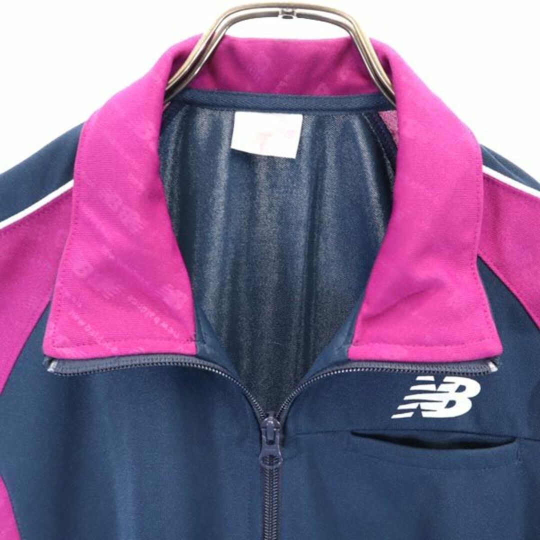New Balance - ニューバランス トラックジャケット M 紺×紫×白 New Balance - ニューバランス トラックジャケット M 紺×紫×白