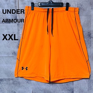 UNDER ARMOUR - 【大きいサイズ】アンダーアーマーハーフパンツ　ショートパンツ　XXL オレンジ