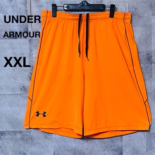 アンダーアーマー(UNDER ARMOUR)の【大きいサイズ】アンダーアーマーハーフパンツ　ショートパンツ　XXL オレンジ(ショートパンツ)