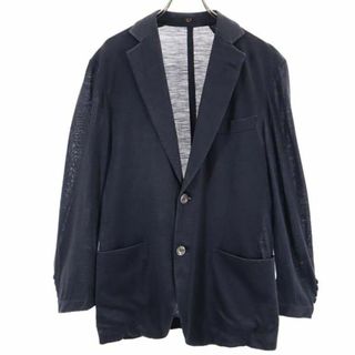 ダックス(DAKS)のダックス 日本製 リネン 長袖 テーラードジャケット AM 紺 DAKS メンズ(テーラードジャケット)