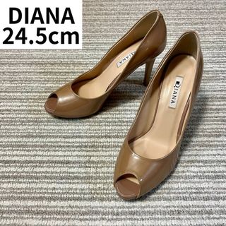 ダイアナ(DIANA)のダイアナ DIANA パンプス オープントゥ 24.5cm(ハイヒール/パンプス)