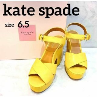kate spade new york - 【美品】☆kate spade☆ケイトスペード☆6.5☆黄☆