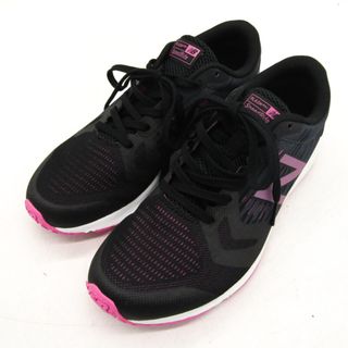 ニューバランス(New Balance)のニューバランス スニーカー ローカット 美品 WFLSHCA3 シューズ 靴 黒 レディース 24.5サイズ ブラック NEW BALANCE(スニーカー)