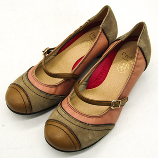 プレタ パンプス 未使用 ラウンドトゥ ブランド シューズ 靴 日本製 レディース 22サイズ ピンク Pret-a(ハイヒール/パンプス)