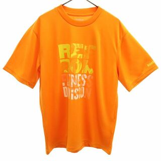 リーボック(Reebok)の未使用 リーボック ロゴプリント 半袖 メッシュ Tシャツ S オレンジ Reebok スポーツ トレーニング メンズ(Tシャツ/カットソー(半袖/袖なし))
