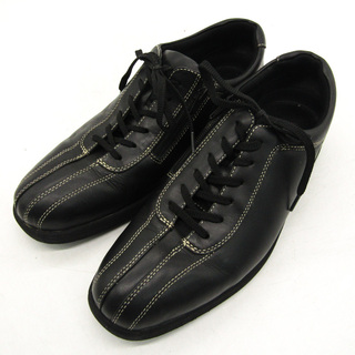 イサム スニーカー ウォーキングシューズ ローカット 靴 黒 メンズ 26サイズ ブラック ISAM(スニーカー)