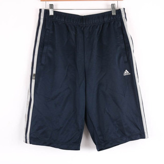 アディダス(adidas)のアディダス ショートパンツ ボトムス ハーフパンツ サイドライン スポーツウエア 日本製 メンズ Lサイズ ネイビー adidas(ショートパンツ)