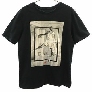 ナイキ(NIKE)のナイキ プリント 半袖 Tシャツ M ブラック×グレー NIKE ジャンプマン メンズ(Tシャツ/カットソー(半袖/袖なし))