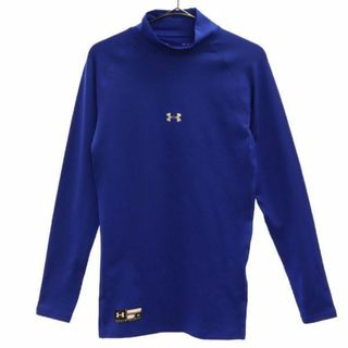 アンダーアーマー(UNDER ARMOUR)のアンダーアーマー COLDGEAR プリント トレーニング 長袖 アンダー ウェア M ブルー UNDER ARMOUR スポーツ メンズ(ウォーキング)