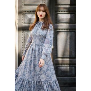 ハーリップトゥ(Her lip to)のherlipto Winter Floral Long-sleeve Dress(ロングワンピース/マキシワンピース)