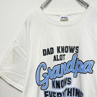 ビンテージ古着　メンズ　グランパ　Grandpa プリント　半袖tシャツ　L(Tシャツ/カットソー(半袖/袖なし))