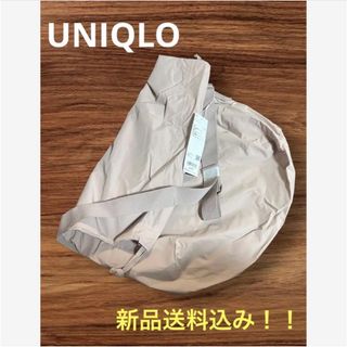 UNIQLO - 《新品タグ付き》UNIQLO U ドローストリングショルダーバッグ　ピンク