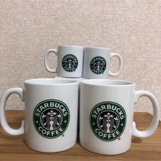 スターバックスコーヒー(Starbucks Coffee)のスターバックス　旧ロゴ　マグカップ&デミタスカップ　日本製(グラス/カップ)