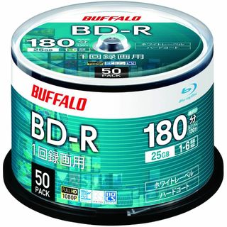 【サイズ:50枚】 バッファロー ブルーレイディスク BD-R 1回録画用 25(その他)