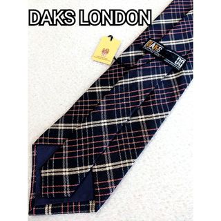 ダックス(DAKS)の【新品】DAKS LONDON ブランドネクタイ シルク チェック柄 ダックス(ネクタイ)