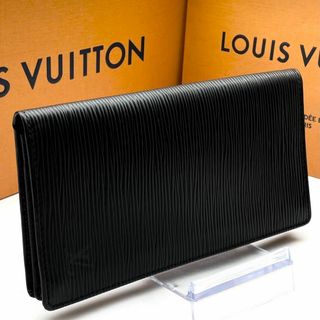 ルイヴィトン(LOUIS VUITTON)のルイヴィトン ポルトカルトクレディ エピ ノワール 札入れ 長財布 二つ折り(折り財布)