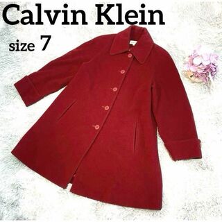 Calvin Klein - 【美品】☆Calvin Klein☆カルバンクライン☆アウター☆コート☆7☆赤☆