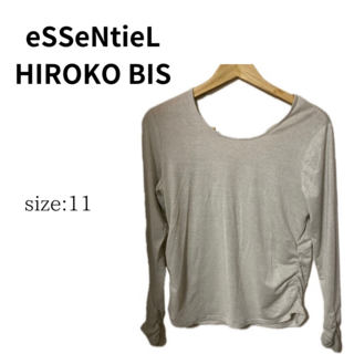 ヒロコビス(HIROKO BIS)のHIROKO BIS essentiel 　カットソー　薄手　１１(カットソー(長袖/七分))