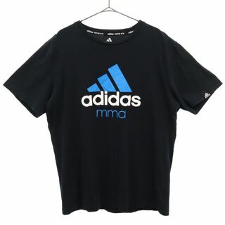 アディダス(adidas)のアディダス プリント 半袖 Tシャツ XL ブラック adidas mma 総合格闘技 メンズ(Tシャツ/カットソー(半袖/袖なし))